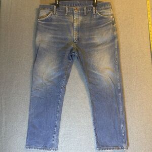 Wrangler Jeans Cowboy Cut High Rise Medium Wash Blue Vintage Made In Mexico